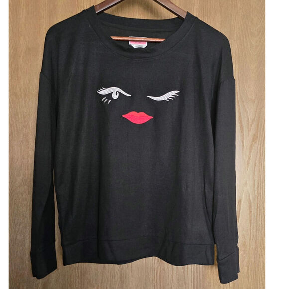 Kate Spade Wink Face Embroidered Pullover Sweater - Picture 1 of 8